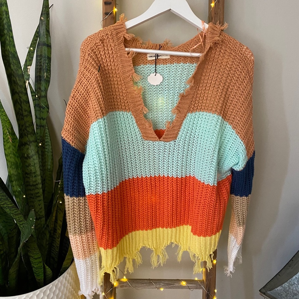 NWT - Distressed Sweater (M/L)